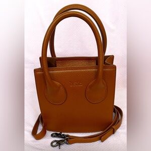 Bēck Micro Pixie bag(Teddy bear-Saddle brown)